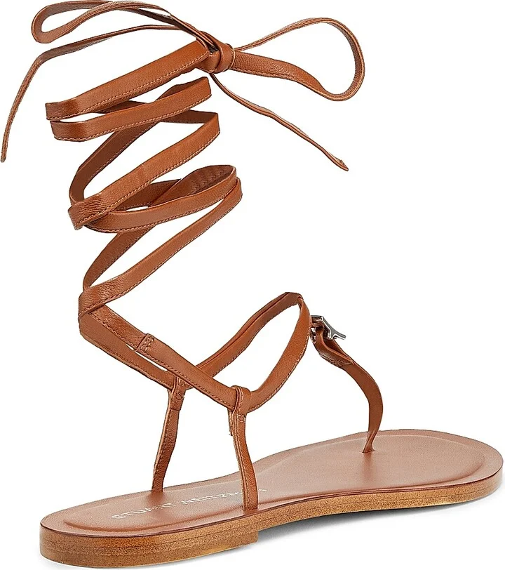 Women's Georgie Lacquered Leather Sandals - Black - Size 10 - Image 7