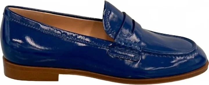 Women's Georgie Patent Loafer In Nuit Rio
