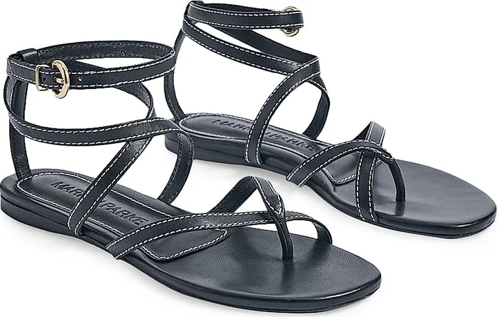 Women's Geri Flat Sandals - Black - Size 6 - Image 2