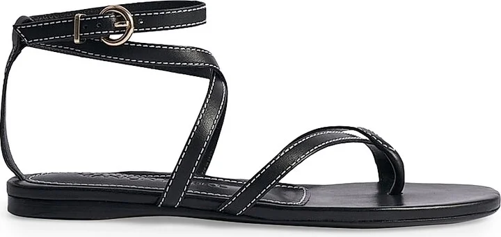 Women's Geri Flat Sandals - Black - Size 6