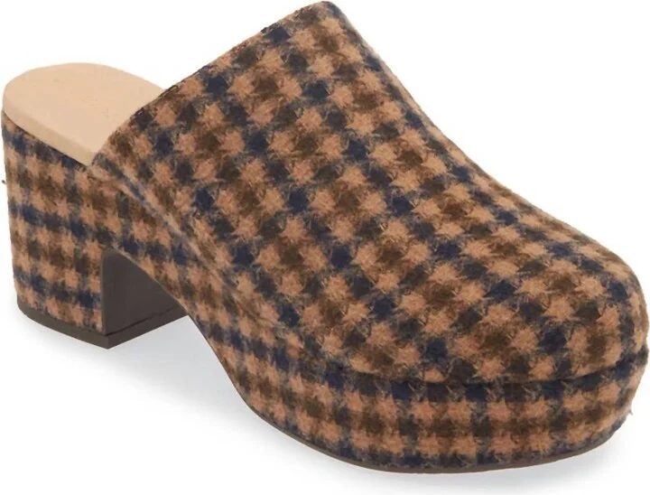 Women's Gertie Clog In Brown/navy