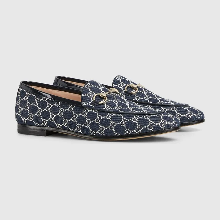 Women's GG crystal Gucci Jordaan loafer - Image 2