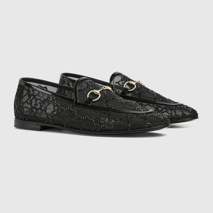 Women's GG crystal Gucci Jordaan loafer - Image 2