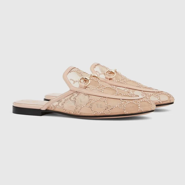 Women's GG crystal Princetown slipper - Image 2