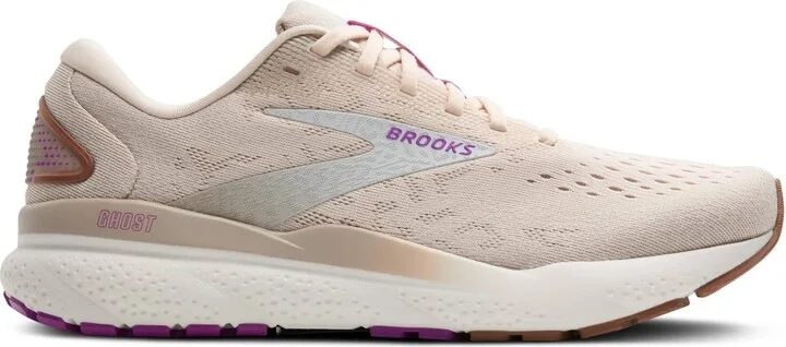 Women's Ghost 16 Running Shoes In Almond Peach / Coconut / Purple