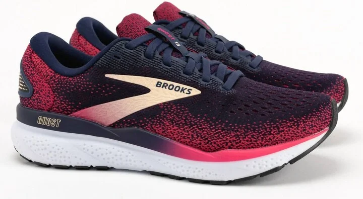 Women's Ghost 16 Running Shoes In Peacoat/raspberry/apricot