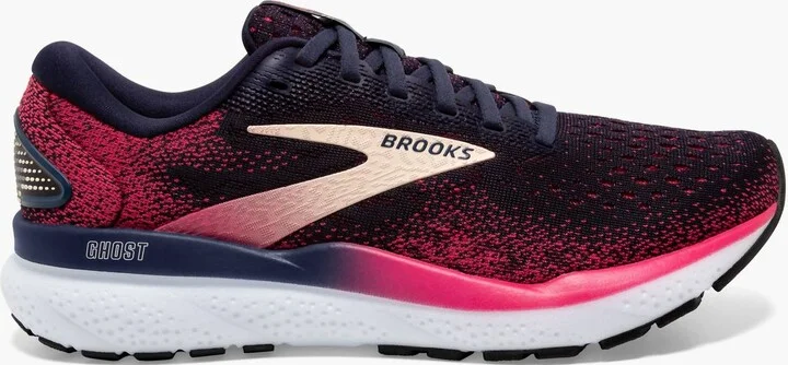 Women's Ghost 16 Running Shoes In Peacoat/raspberry/apricot