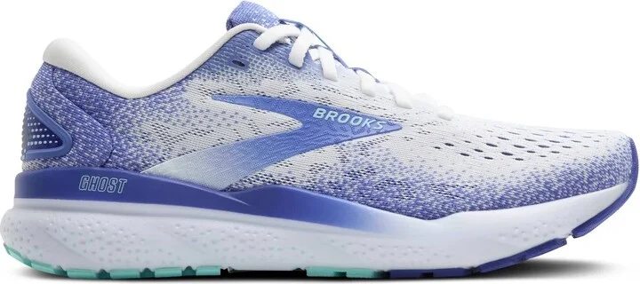 Women's Ghost 16 Running Shoes In White/amparo Blue/limpet Shell