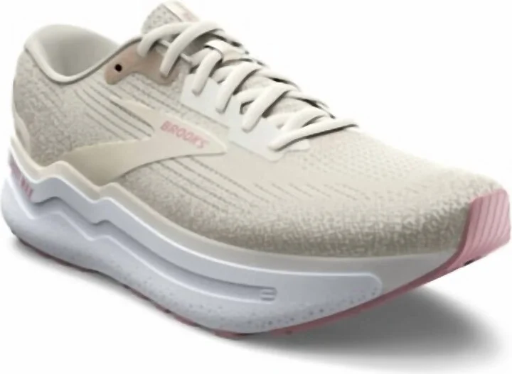 Women's Ghost Max 2 Road Running Sneakers In Coconut Milk/gray/zephyr