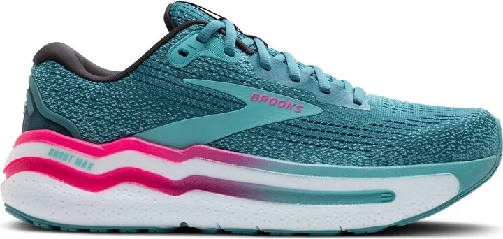 Women's Ghost Max 2 Running Shoes In Storm Blue/knockout Pink/aqua