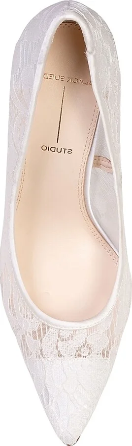Women's Gia 100MM Lace Pumps - White Lace - Size 8.5 - Image 6