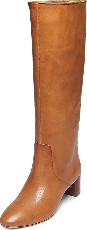 Women's Gia 50MM Leather Tall Boots - Safari - Size 5 - Image 2