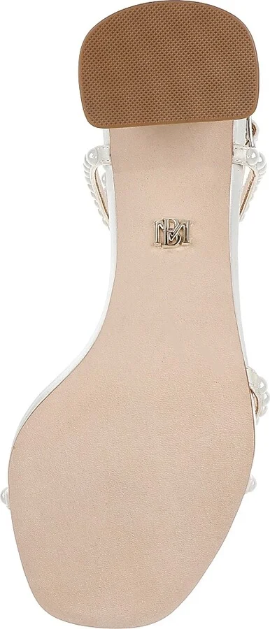 Women's Giabella 65MM Imitation Pearl-Embellished Satin Sandals - White Satin - Size 6 - Image 5