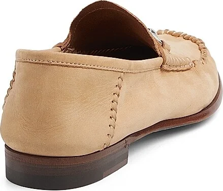 Women's Gigi Horsebit Leather Loafers - White Grey - Size 7 - Image 7