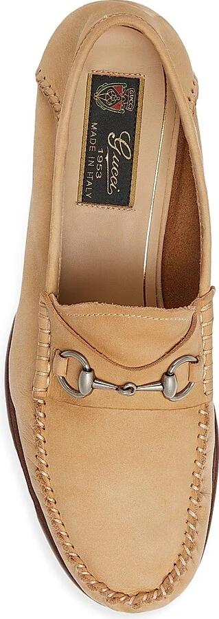 Women's Gigi Horsebit Leather Loafers - White Grey - Size 7 - Image 8
