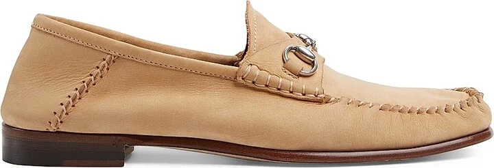 Women's Gigi Horsebit Leather Loafers - White Grey - Size 7 - Image 10