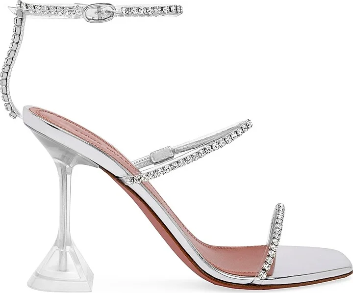 Women's Gilda Crystal-Embellished Sandals - Silver - Size 6