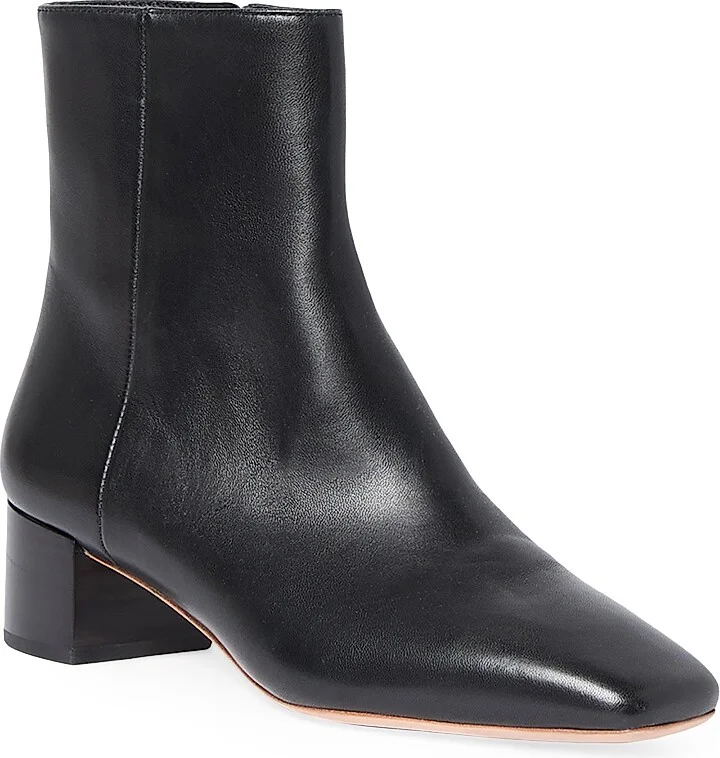 Women's Ginny 45MM Leather Ankle Boots - Black - Size 9.5 - Image 2