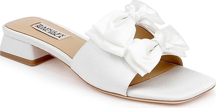 Women's Giorgia 25MM Bow-Detailed Crepe Sandals - Black Crepe - Size 5 - Image 7