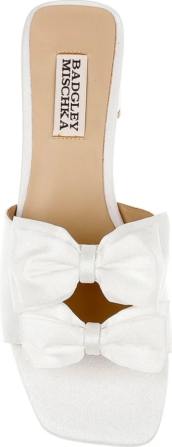 Women's Giorgia 25MM Bow-Detailed Crepe Sandals - Black Crepe - Size 5 - Image 10