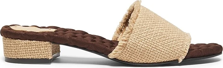 Women's Giorgia 25MM Raffia Sandals - Raffia - Size 7.5