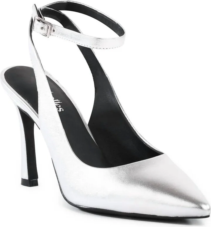 Women's Girl Boss Heel In Silver