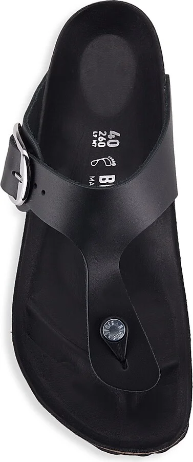 Women's Gizeh Big Buckle Sandals - Black - Size 5 - Image 5