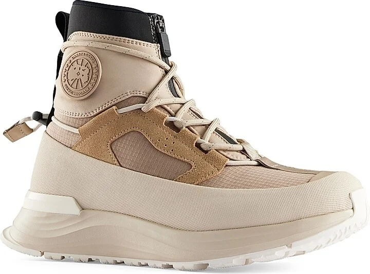 Women's Glacier Trail High-Top Leather Platform Sneakers - Tan Snowcap Coffee - Size 6 - Image 2
