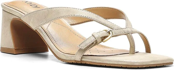 Women's Glam Block Heel Sandals In Light Gold