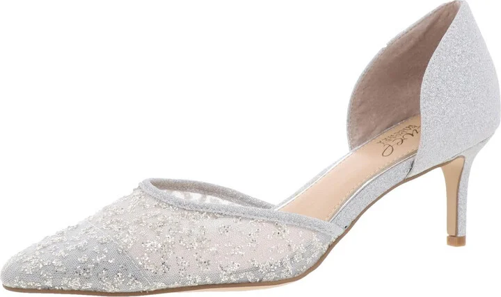 Womens Glitter Manmade D'Orsay Heels