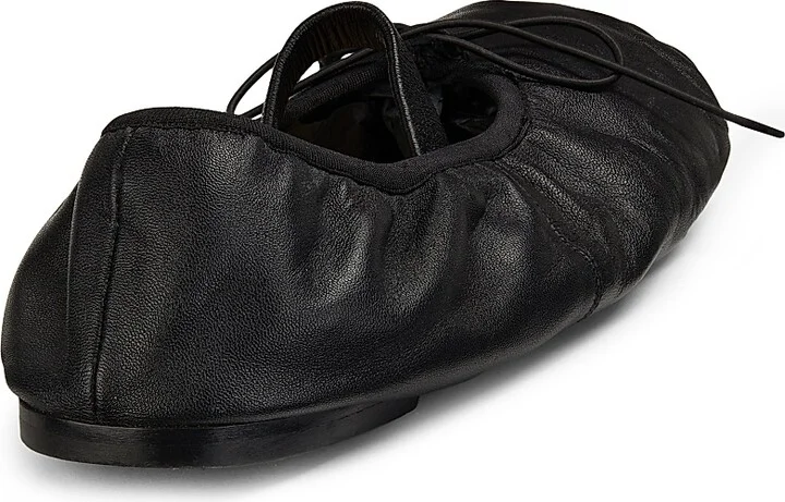 Women's Glove Mary Jane Ballet Flats - Black - Size 5 - Image 3