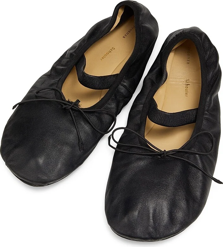 Women's Glove Mary Jane Ballet Flats - Black - Size 5 - Image 4