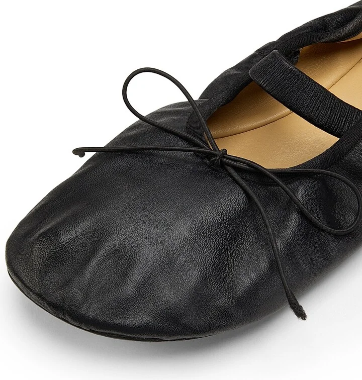 Women's Glove Mary Jane Ballet Flats - Black - Size 5 - Image 6