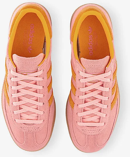 Womens Glow Pink Flash Orange G Handball Spezial Suede Low-Top Trainers Eur 40.5 / 7.5 Uk Women - Image 2