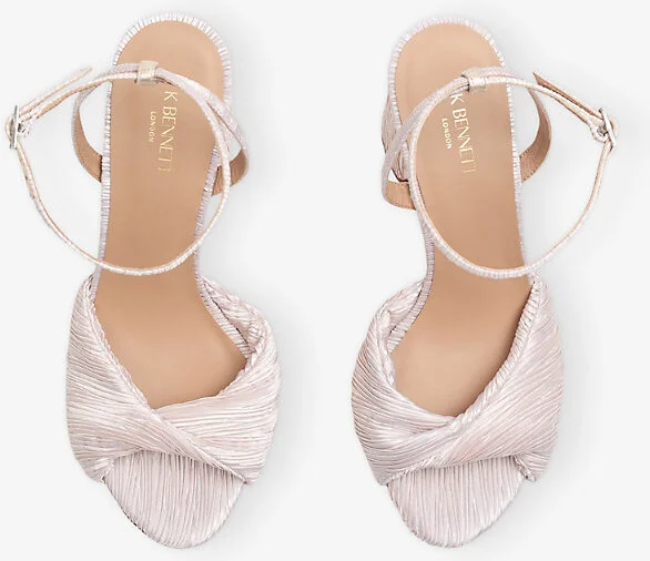 Womens Gol-Champagne Lilth Woven Heeled Sandals Eur 39 / 6 Uk Women - Image 2