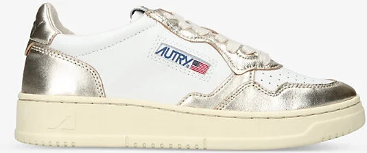 Womens Gold Comb Medalist Leather Low-Top Trainers Eur 38/5 Uk Women