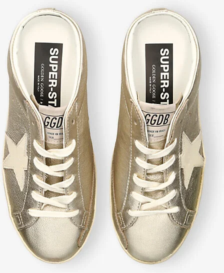 Womens Gold Comb Super-Star Sabot 15582 Leather Low-Top Trainers Eur 38/5 Uk Women - Image 2