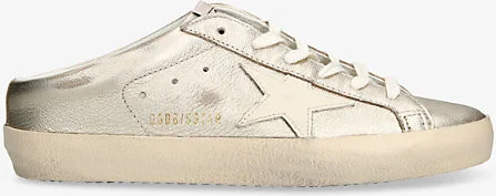 Womens Gold Comb Super-Star Sabot 15582 Leather Low-Top Trainers Eur 38/5 Uk Women