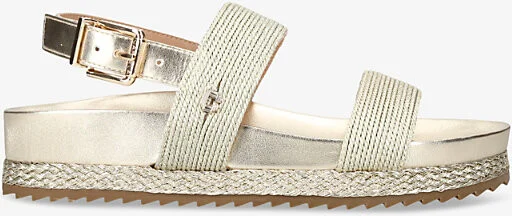 Womens Gold Gala Rope-Effect Woven Sandals Eur 36 / 3 Uk Women