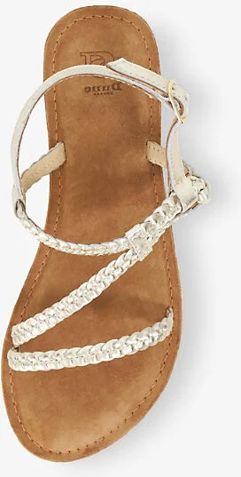 Womens Gold Leather Liller Leather Sandals Eur 40 / 7 Uk Women - Image 2