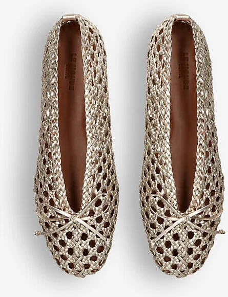 Womens Gold Regency Metallic Leather Slippers Eur 39 / 6 Uk Women - Image 2