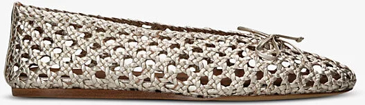 Womens Gold Regency Metallic Leather Slippers Eur 39 / 6 Uk Women