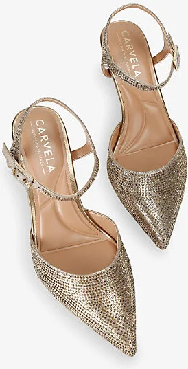 Womens Gold Sofia Woven Courts Eur 40 / 7 Uk Women - Image 2