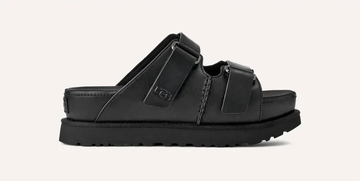 Women's Goldenstar Hi Leather Sandal In Black