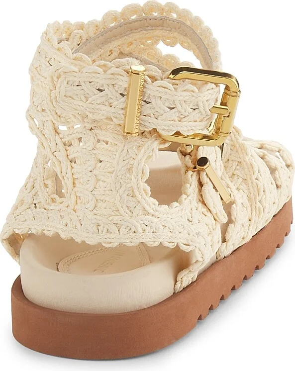 Women's Goldie Crocheted Gladiator Sandals - Powder - Size 7 - Image 3
