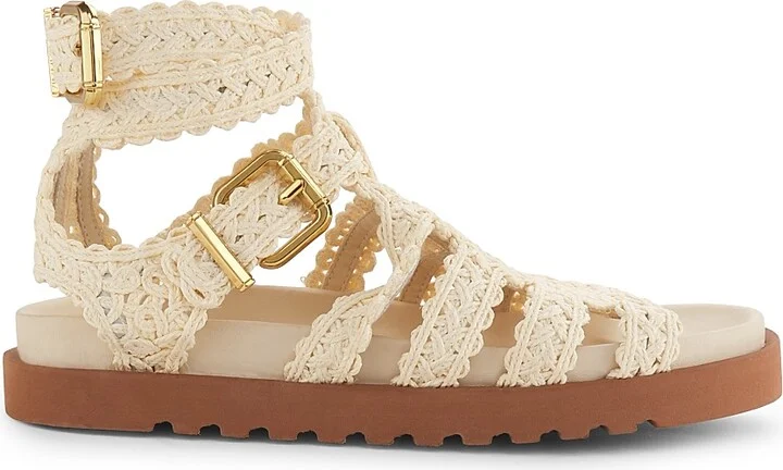 Women's Goldie Crocheted Gladiator Sandals - Powder - Size 7