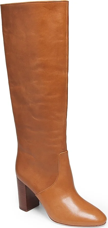 Women's Goldy 90MM Leather Tall Boots - Safari - Size 5 - Image 2