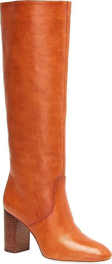 Women's Goldy Knee-High Leather Boots - Black - Size 5 - Image 2