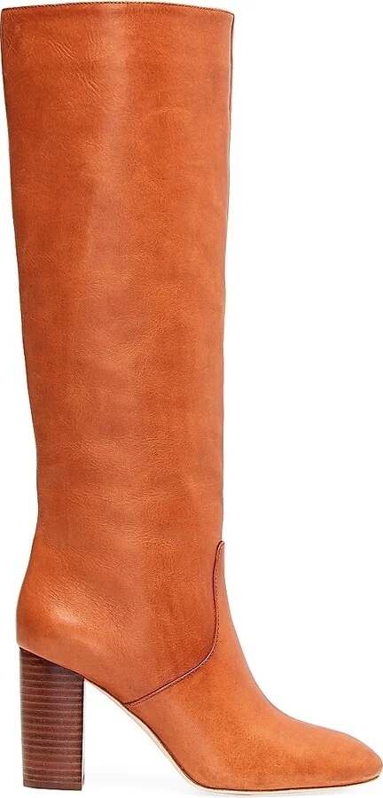Women's Goldy Knee-High Leather Boots - Black - Size 5 - Image 6