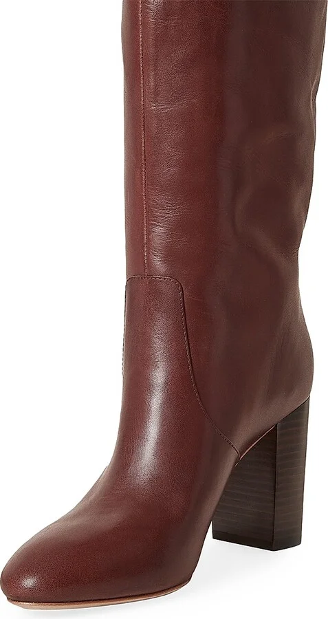 Women's Goldy Knee-High Leather Boots - Black - Size 5 - Image 8